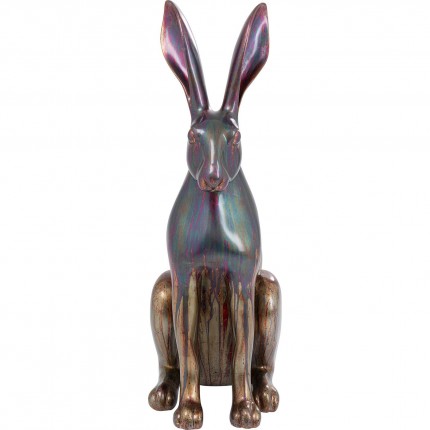 Déco tête de lapin blanche et doré Kare Design