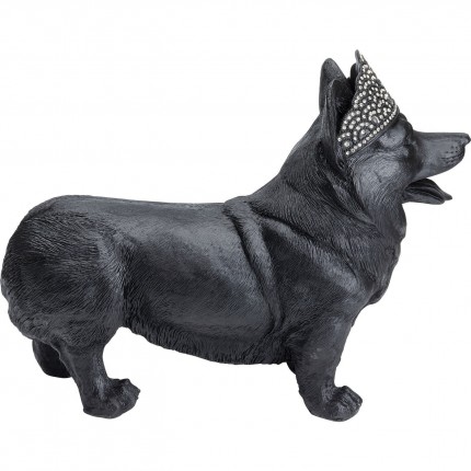 Deco Royal Standing Corgi black Kare Design