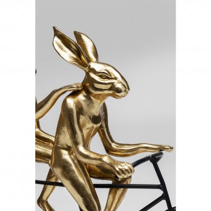 Déco tandem lapins dorés Kare Design