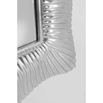 Wall Mirror Wavy Silver 94x124cm Kare Design