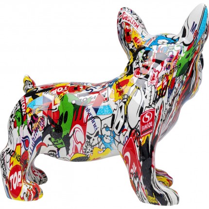 Déco bouledogue graffiti lunettes Kare Design