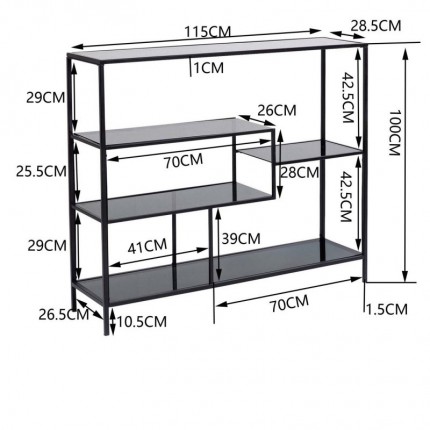 Shelf Loft 100x115cm Gold Kare Design