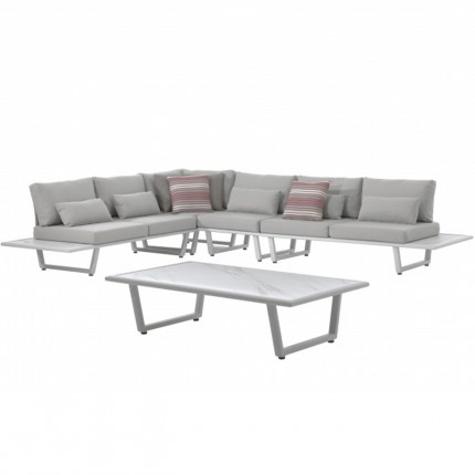 Palma white garden furniture set Gescova