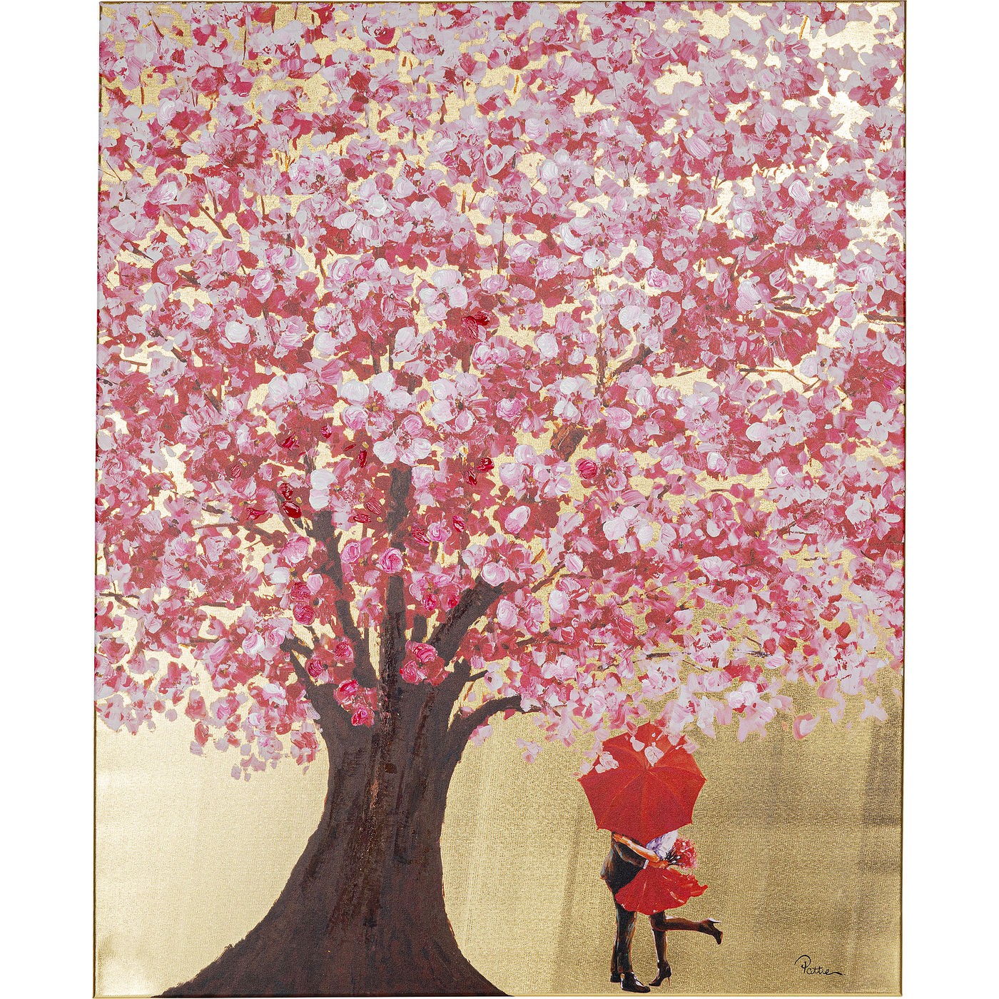 Kare Design Tableau Touched fleurs couple 80x100cm