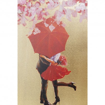 Tableau Touched fleurs couple 80x100cm Kare Design