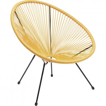 Outdoor Armchair Acapulco yellow Kare Design