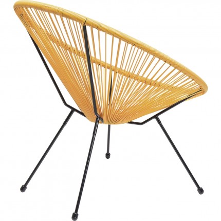 Outdoor Armchair Acapulco yellow Kare Design