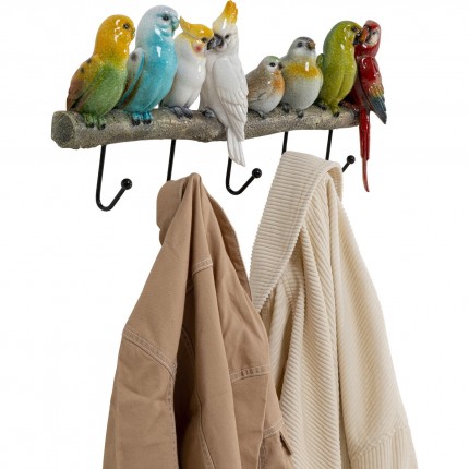 Wall Coat Rack Exotic Birds Kare Design