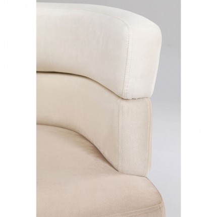 Sofa Sandwich 2-Seater velvet cream Kare Design