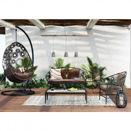 Outdoor Coffee Table Tiki black Kare Design