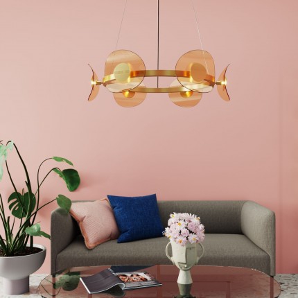 Pendant Lamp Mariposa 81cm gold Kare Design