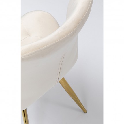 Chair Viva velvet cream Kare Design