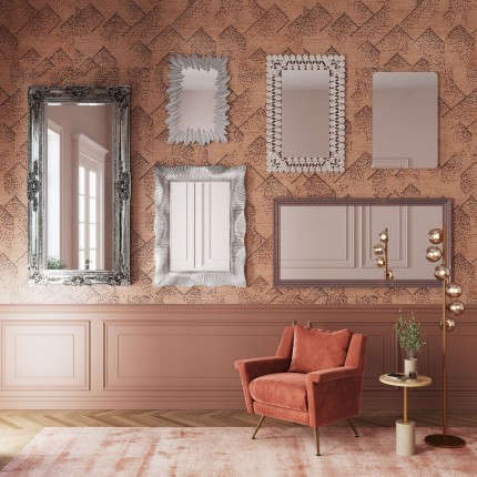 Wall Mirror Frame Silver 180x90cm Kare Design