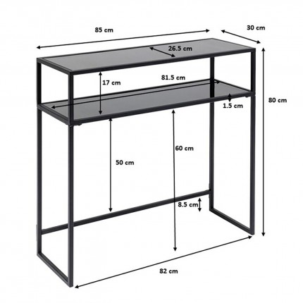 Console Loft golden 85x30cm Kare Design