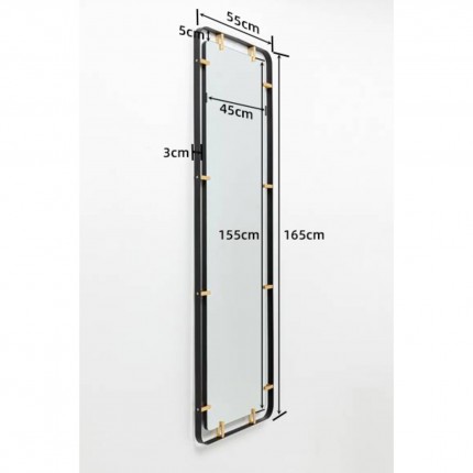 Wall Mirror Betsy Frame Metal 165x55cm Kare Design