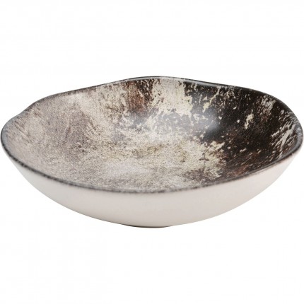 Plate Deep Savannah Brown/Grey Matt Ø20cm (4/set) Kare Design