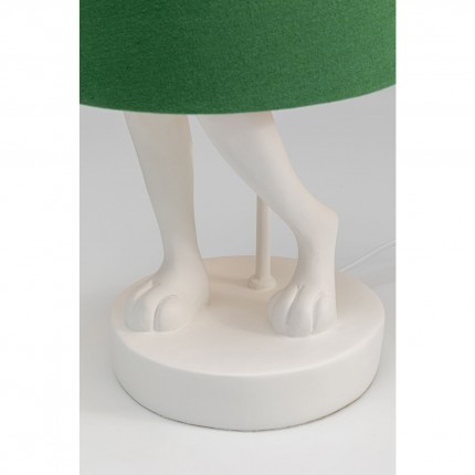 Lampe Animal lapin 68cm blanche et verte Kare Design