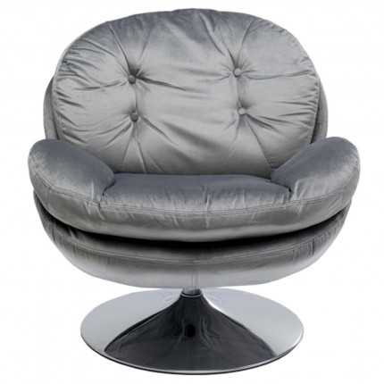 Swivel Armchair Cosy grey Kare Design