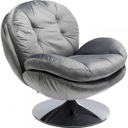 Swivel Armchair Cosy grey Kare Design