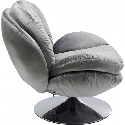 Swivel Armchair Cosy grey Kare Design