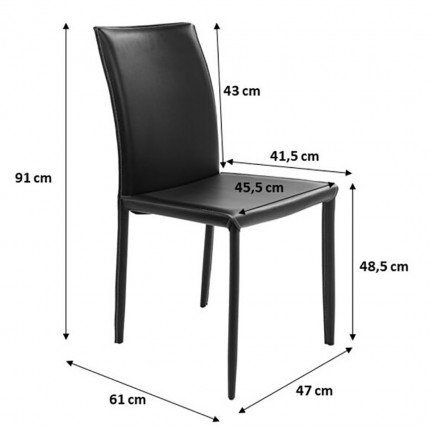 Chair Milano Black Kare Design