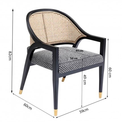 Chair with armrests Horizon Kare Design