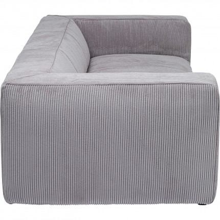 Sofa Cubetto Cord 3-Seater light grey Kare Design