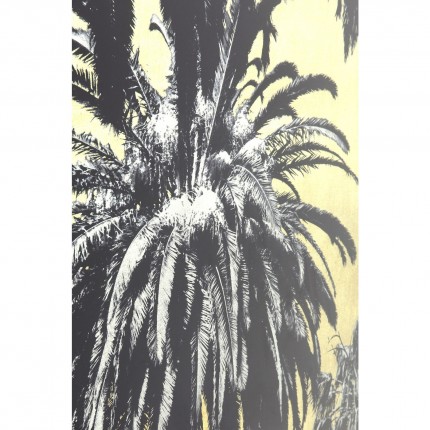 Picture Glass Metallic Palms 120x180cm Kare Design