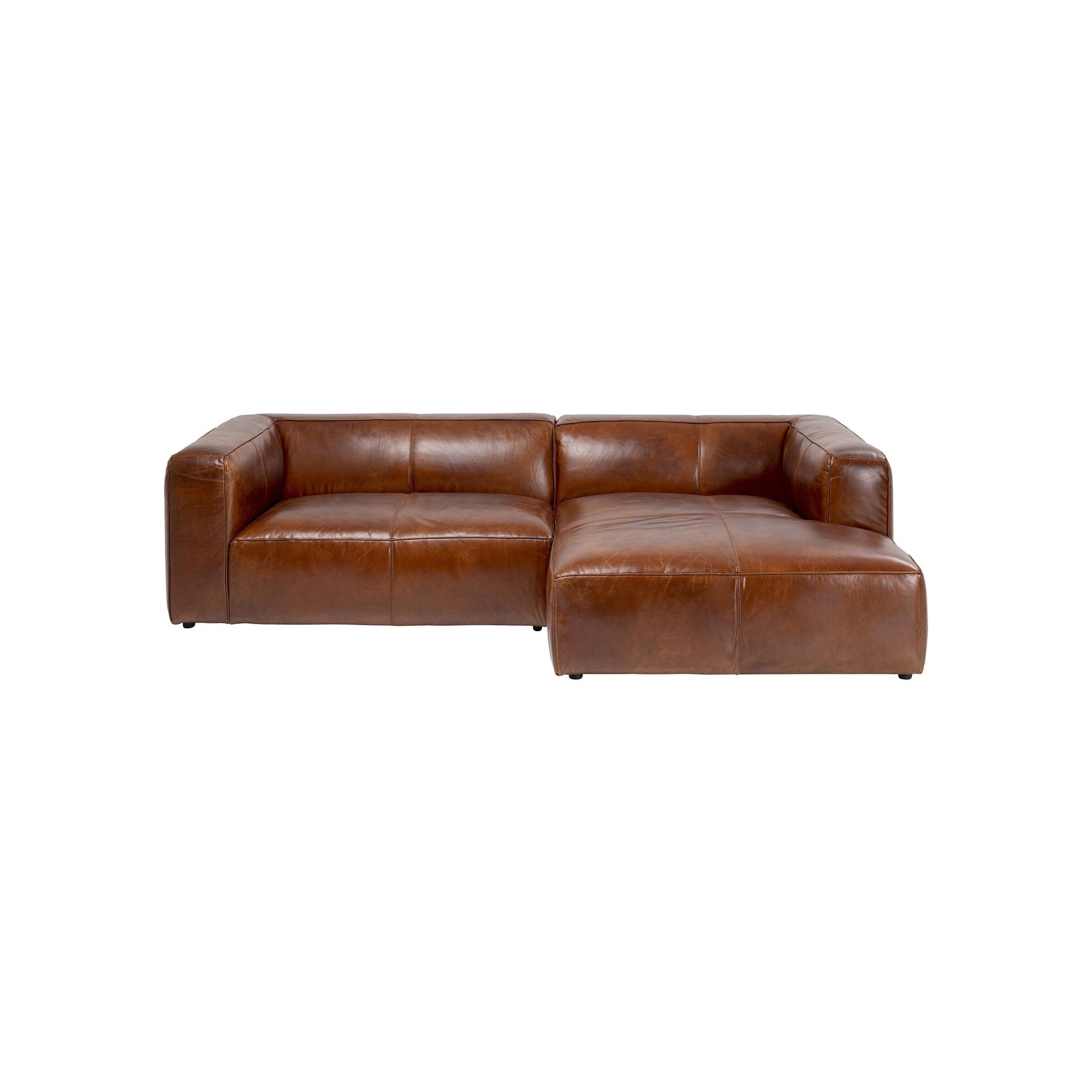 Canapé d'angle en cuir Cubetto Kare Design