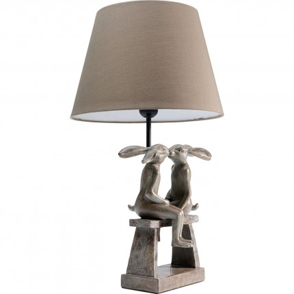 Table Lamp rabbits couple Kare Design