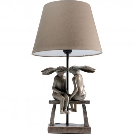 Table Lamp rabbits couple Kare Design