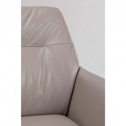 Swivel chair with armrests Amira grey Kare Design