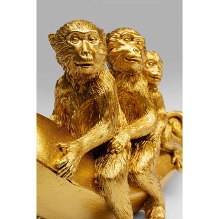 Deco trio gold monkeys banana Kare Design