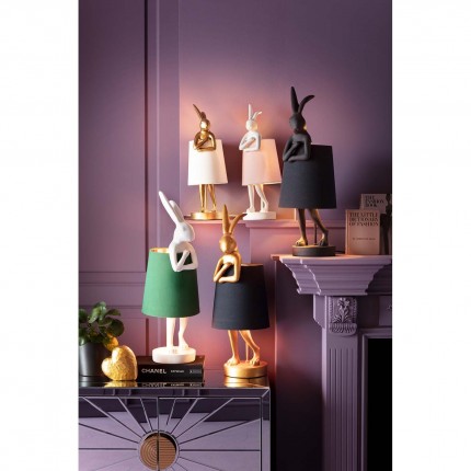 Karé Design - Lampe de Table - Lampadaire Animal Lapin - doré - XL -  Axeswar Design