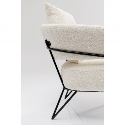 Armchair Peppo white Kare Design