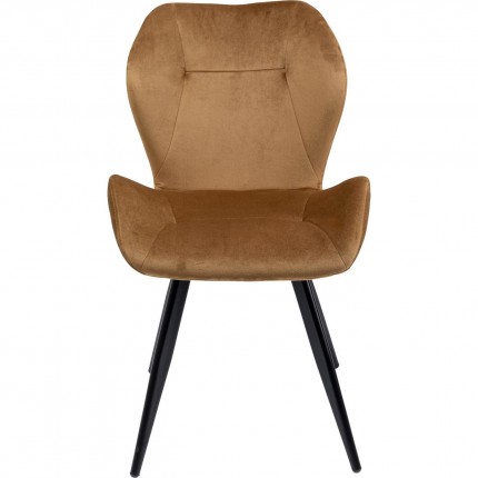 Chair Viva velvet brown Kare Design