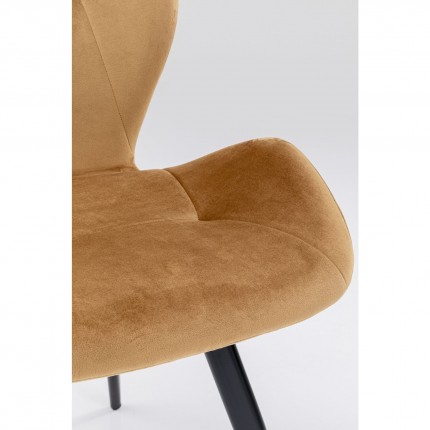 Chair Viva velvet brown Kare Design