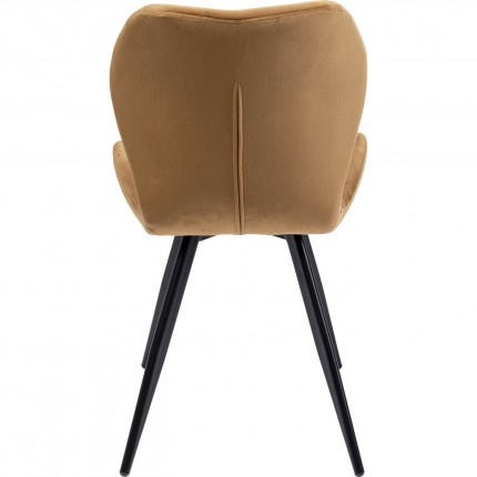 Chair Viva velvet brown Kare Design