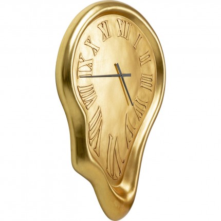 Wall Clock Big Drop Gold 92x127cm Kare Design