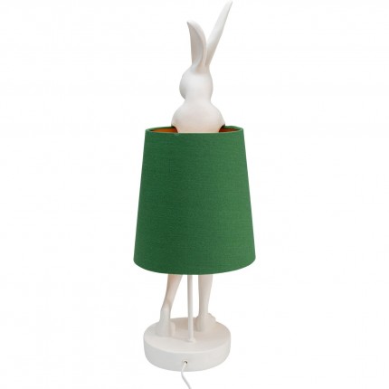 Lampe Animal lapin 68cm blanche et verte Kare Design