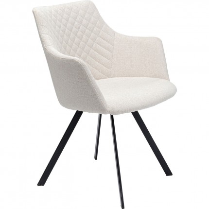 Chair with armrests Coco Cream Kare Design