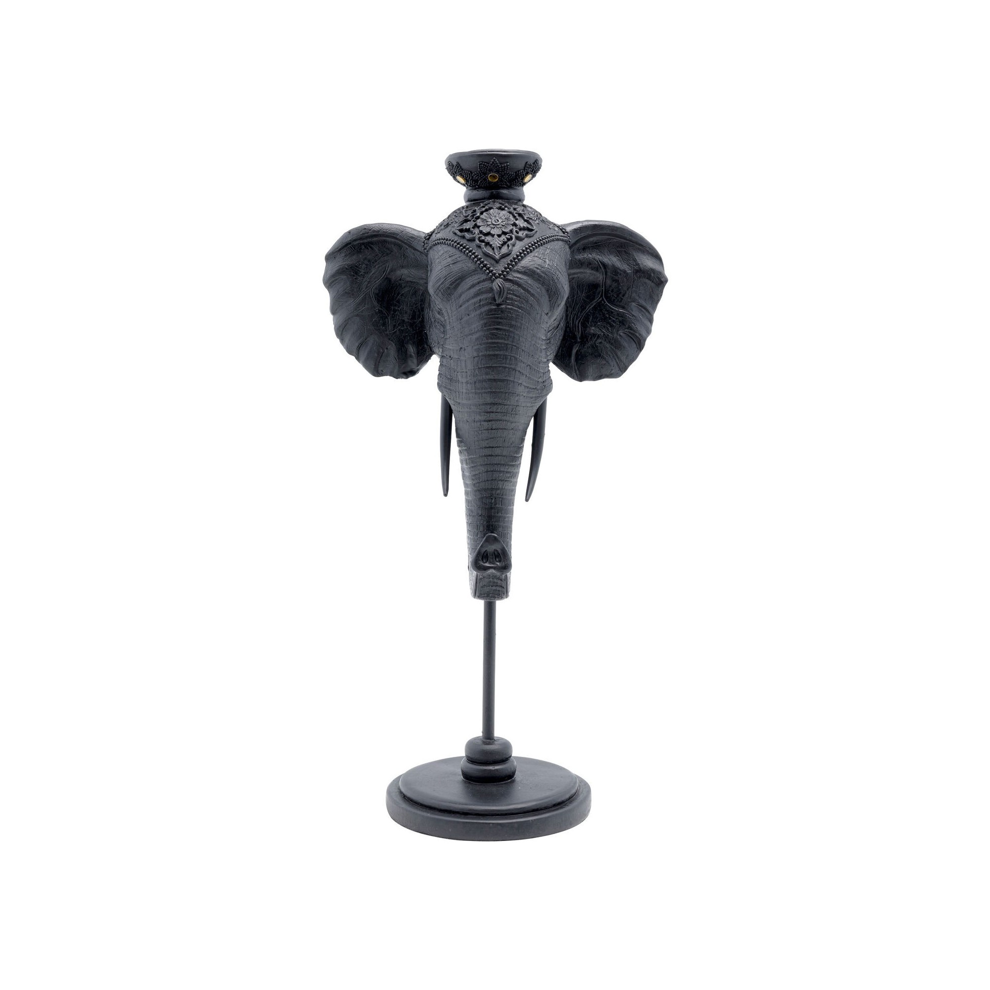 Bougeoir Elephant Head noir 49cm