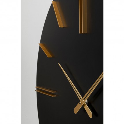 Wall Clock Luca Black Ø70cm Kare Design