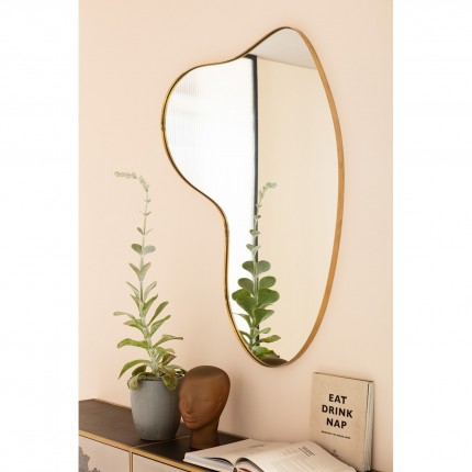 Wall Mirror Shape Brass 110x120cm Kare Design