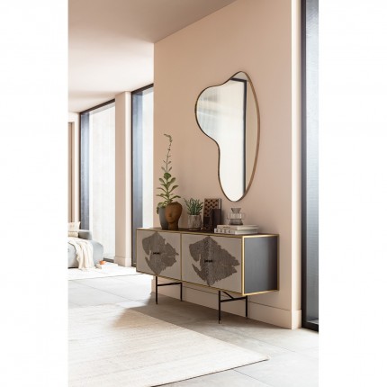 Wall Mirror Shape Brass 110x120cm Kare Design