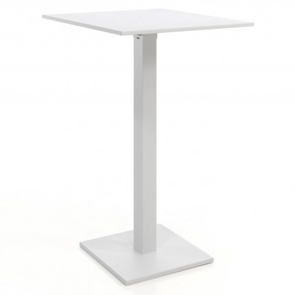 Prada 70x70cm white folding bar table Gescova