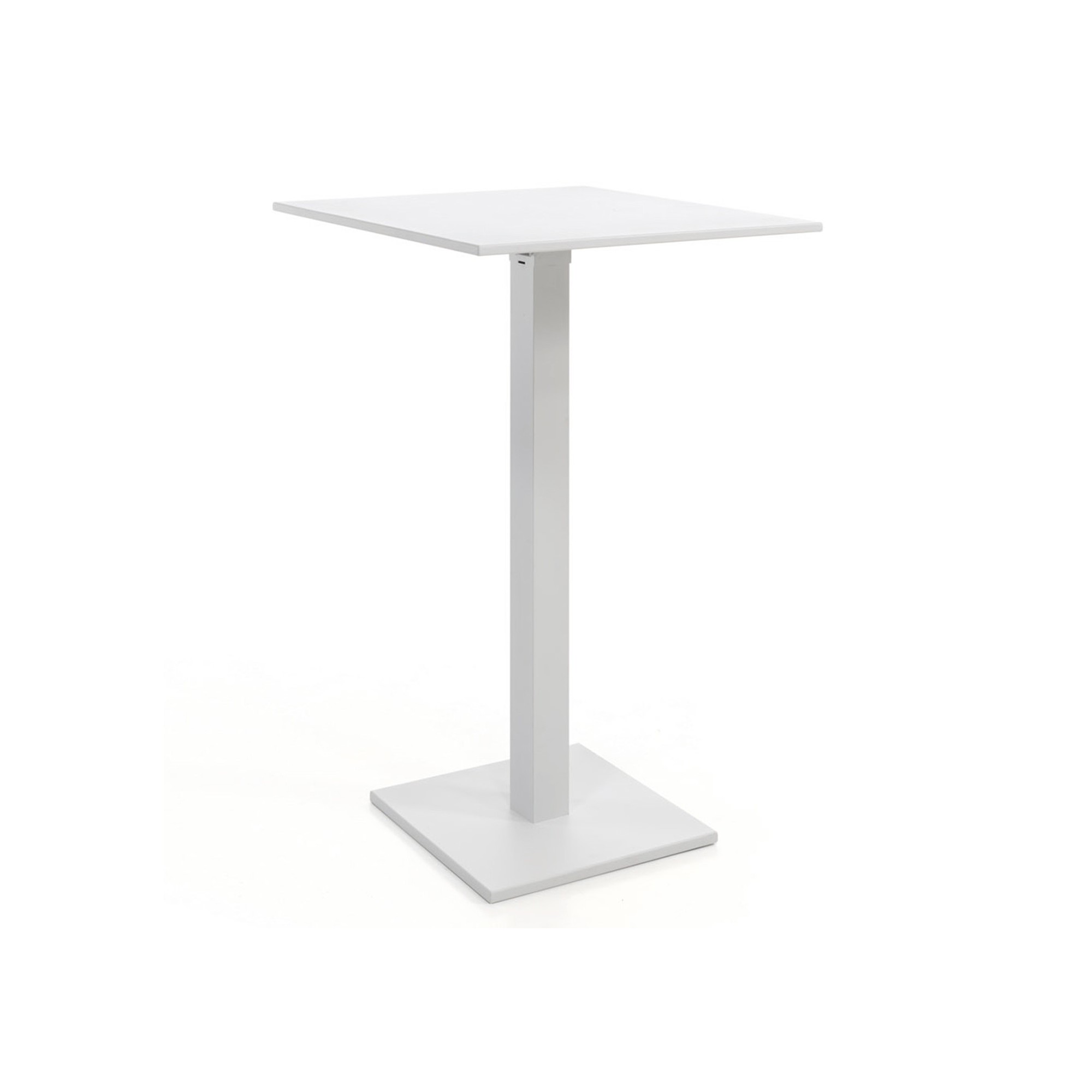 Table de bar pliante Prada 70x70cm blanche Gescova