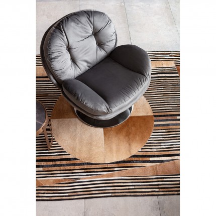 Swivel Armchair Cosy grey Kare Design