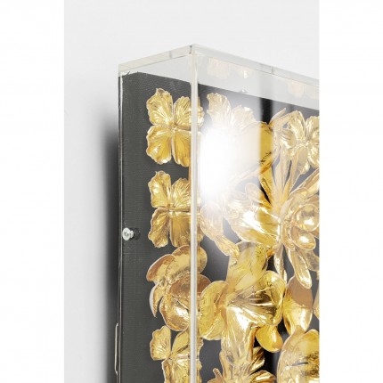 Deco Frame Gold Flower 80x80cm Kare Design