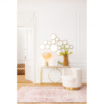 Console Miami Loft white and gold 120x35cm Kare Design